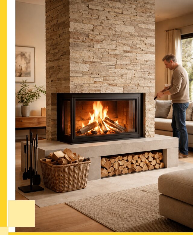 Дровяной камин под ключ в Анжере-Судженске от 205140 р. | ЭриданНжр