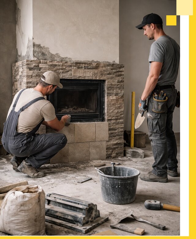 Камины под ключ в Анжере-Судженске: проект, изготовление и монтаж