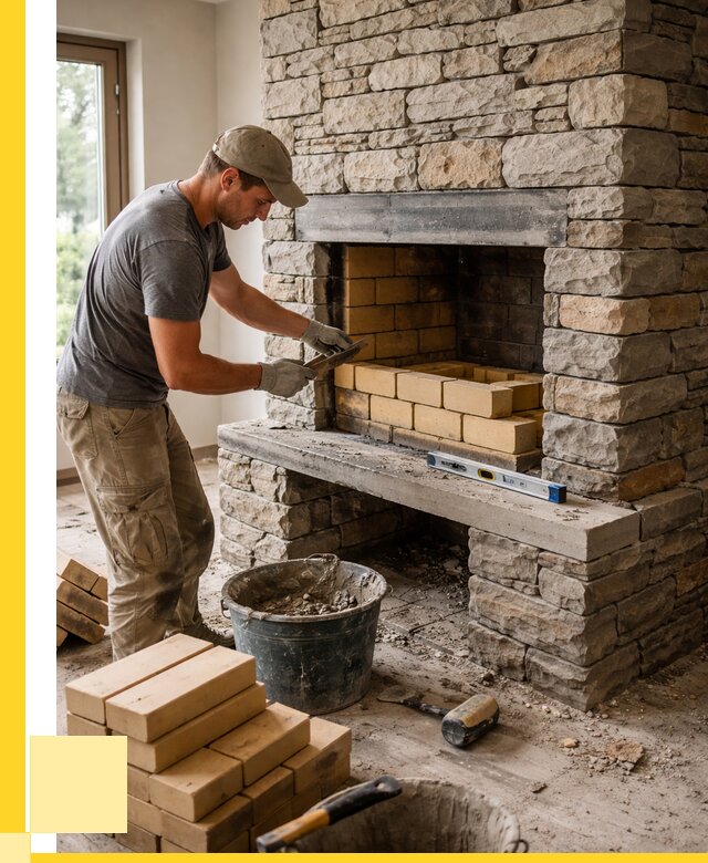 Кладка каминов и камина в Анжере-Судженске от 25643 р. ЭриданНжр