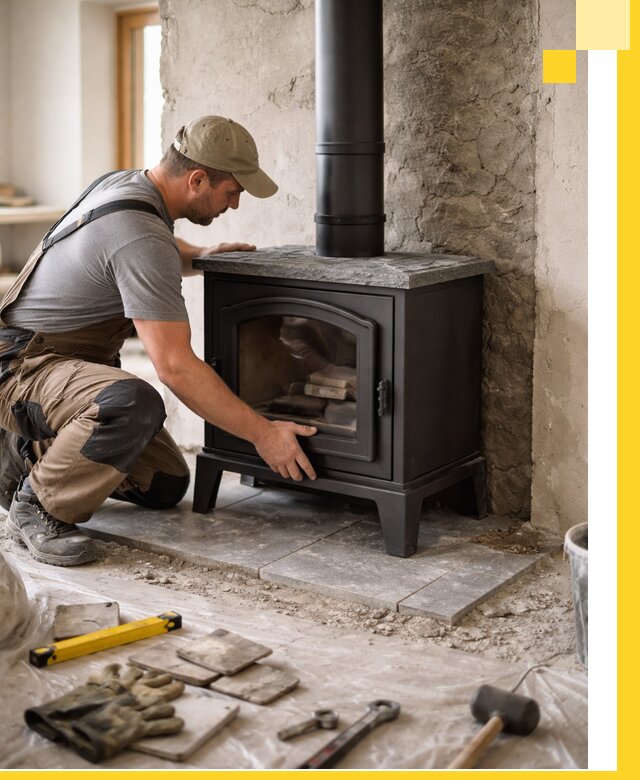 Профессиональный монтаж печей и каминов в Анжере-Судженске под ключ