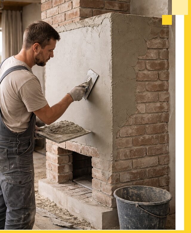 Отделка печей и облицовка каминов в Анжере-Судженске под ключ