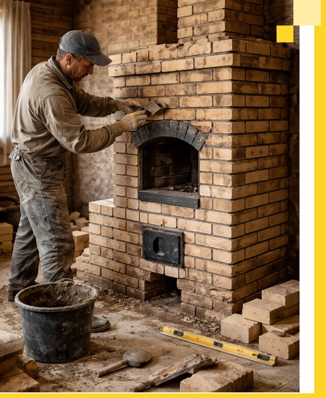 Кирпичные печи под ключ в Анжере-Судженске: проектирование и кладка