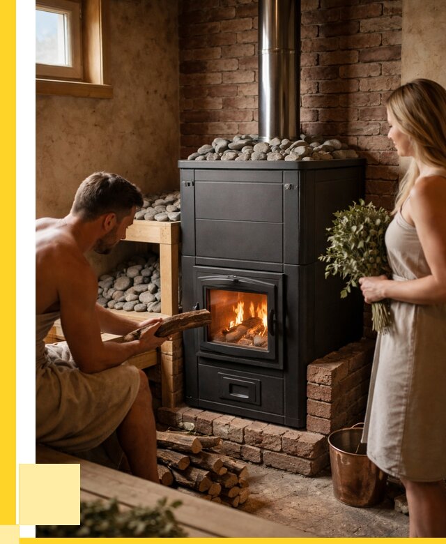 Кирпичная печь для бани на заказ в Анжере-Судженске от 56414 р. | ЭриданНжр