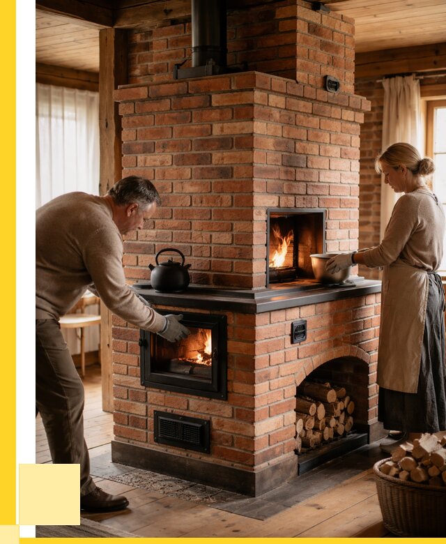 Печи для загородного дома под ключ в Анжере-Судженске от 82056 р. | ЭриданНжр