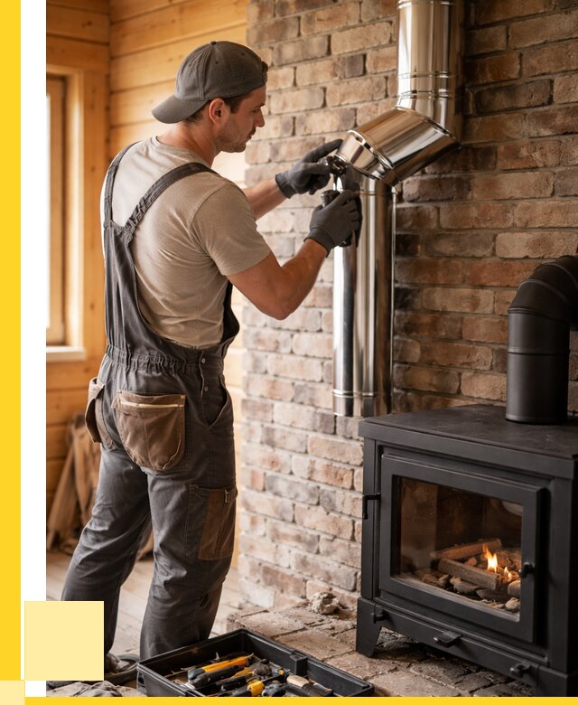 Монтаж дымоходов для печей в Анжере-Судженске от 7693 р. | ЭриданНжр