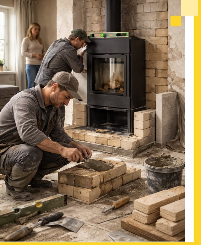 Печи и камины под ключ: проект, установка в Анжере-Судженске