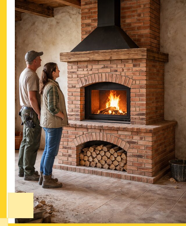 Печи камины из кирпича в Анжере-Судженске от 123084 р. | ЭриданНжр