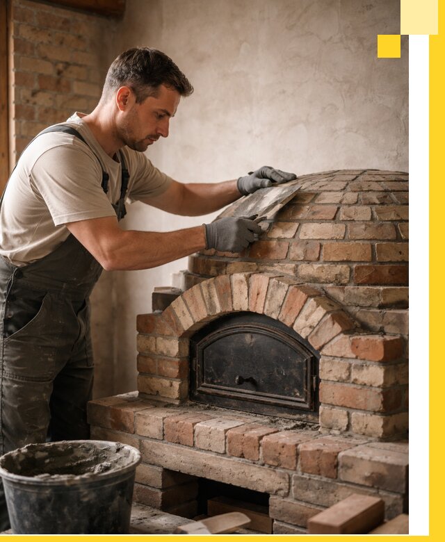 Изготовление и монтаж помпейских печей на заказ в Анжере-Судженске