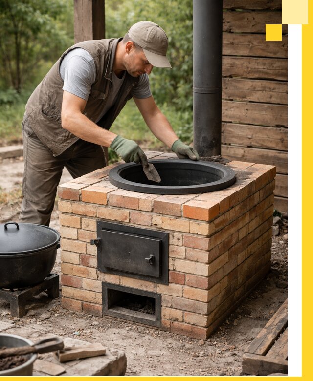 Изготовление и установка печей для казана в Анжере-Судженске под ключ