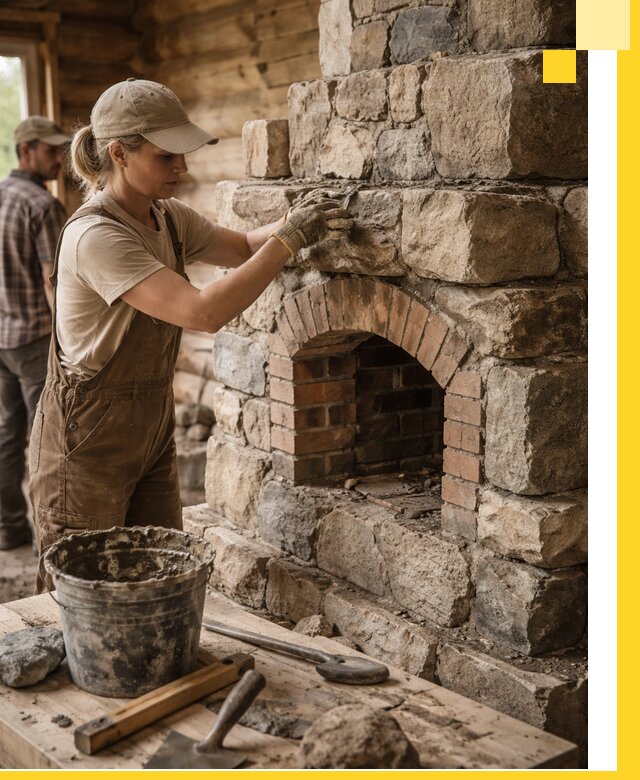 Каменные печи на заказ и монтаж в Анжере-Судженске, долговечные решения