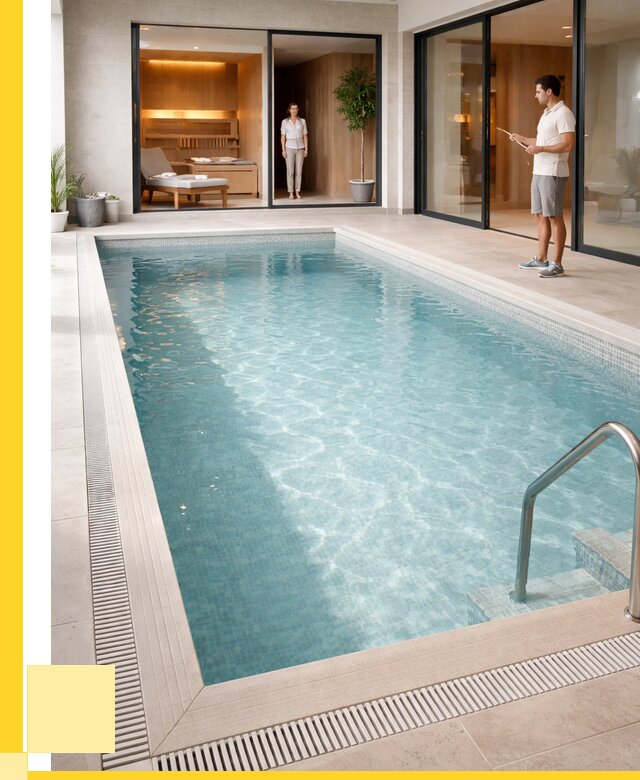 Отделка бассейна пленкой ПВХ в Анжере-Судженске от 3590 р. - ЭриданНжр