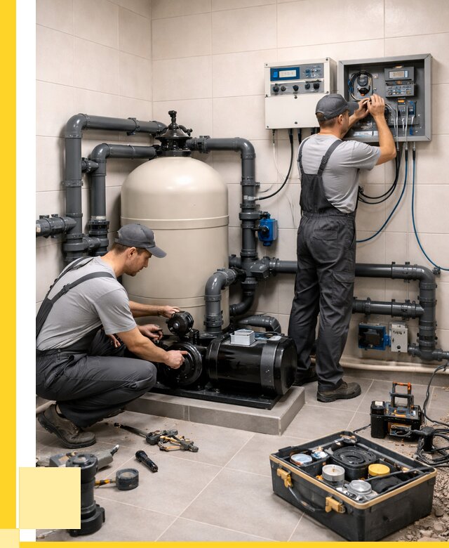 Монтаж оборудования для бассейнов в Анжере-Судженске от 41028 р. | ЭриданНжр