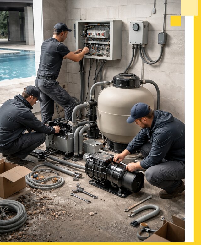 Профессиональный монтаж оборудования для бассейнов в Анжере-Судженске