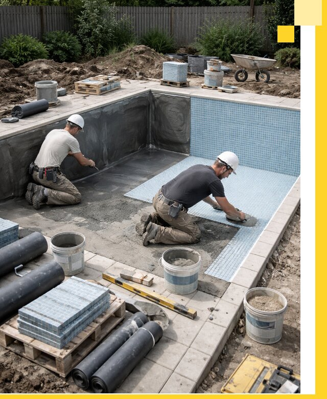 Проектирование и строительство стационарных бассейнов в Анжере-Судженске