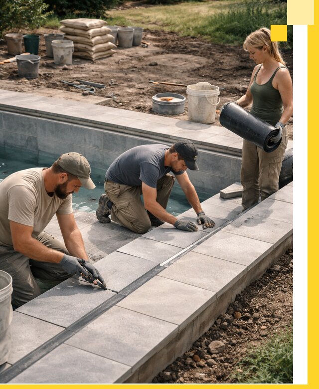 Строительство и монтаж уличных бассейнов под ключ в Анжере-Судженске