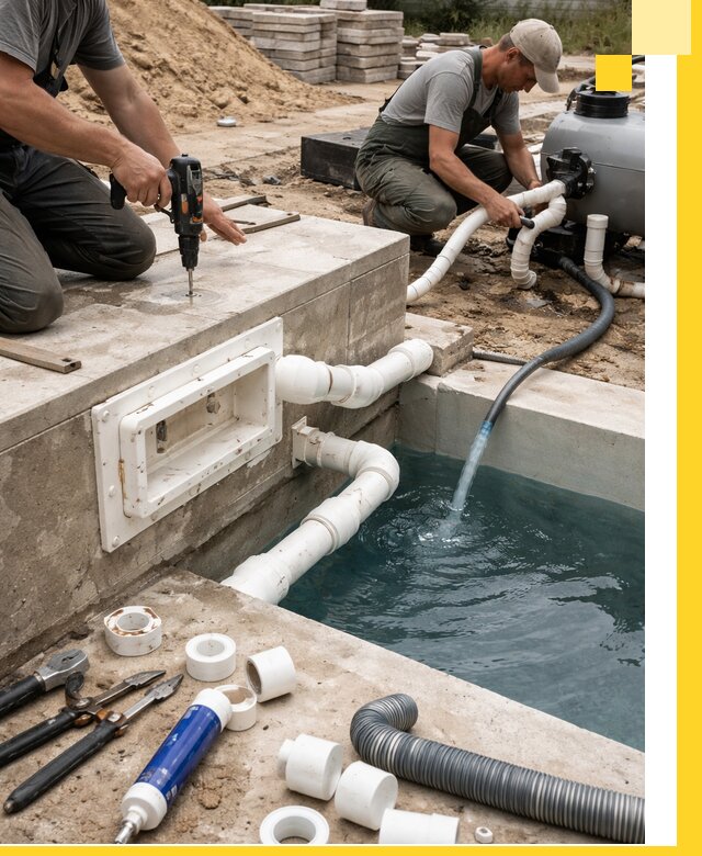 Строительство скиммерных бассейнов под ключ в Анжере-Судженске