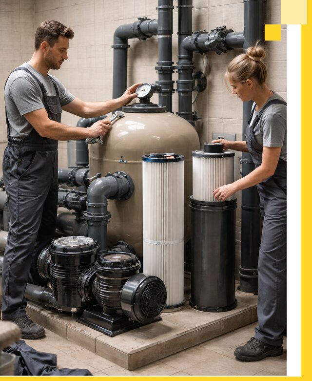 Фильтры и системы фильтрации для бассейнов в Анжере-Судженске