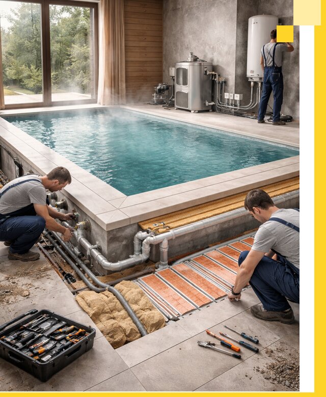 Проектирование и строительство тёплых бассейнов в Анжере-Судженске