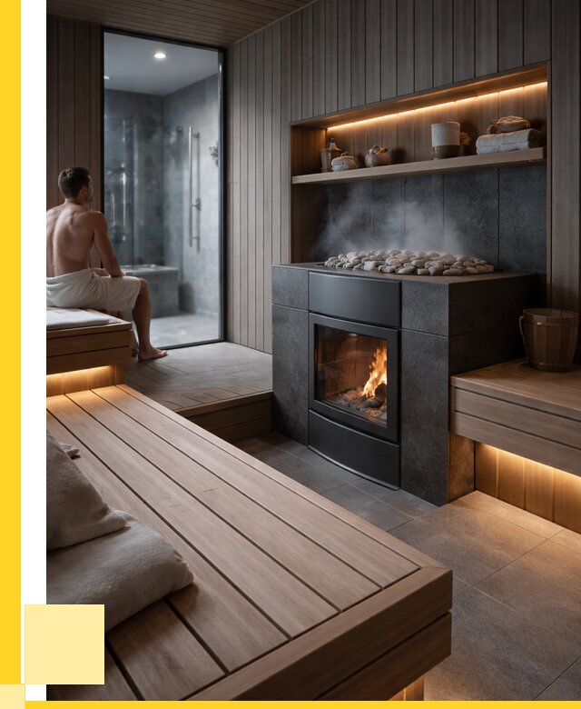 Проект сауны в частном доме в Анжере-Судженске от 35900 р. | ЭриданНжр