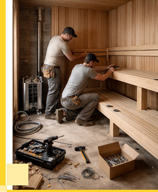 Монтаж саун под ключ в Анжере-Судженске от 123084 р. | ЭриданНжр