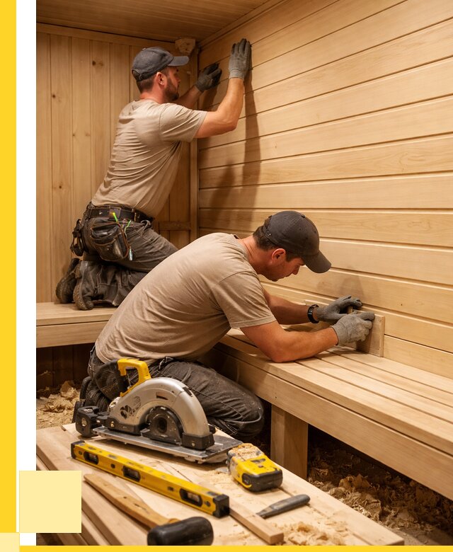 Обшивка саун вагонкой в Анжере-Судженске от 2564 р. | ЭриданНжр