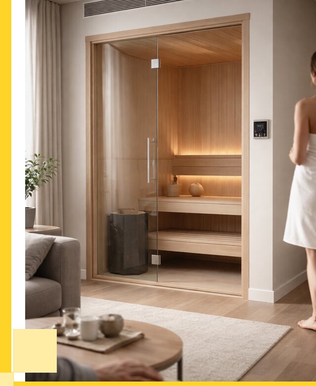 Сауна в квартире под ключ в Анжере-Судженске от 123084 р. ЭриданНжр