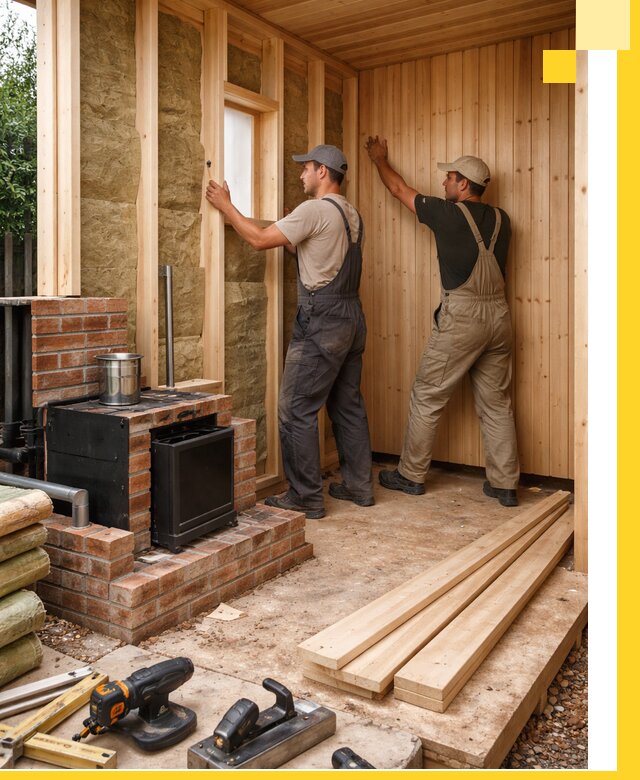 Строительство и установка дачных саун под ключ в Анжере-Судженске