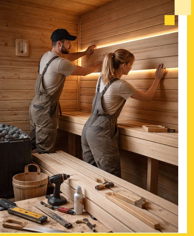 Дизайн саун и бань под ключ с индивидуальным проектом в Анжере-Судженске