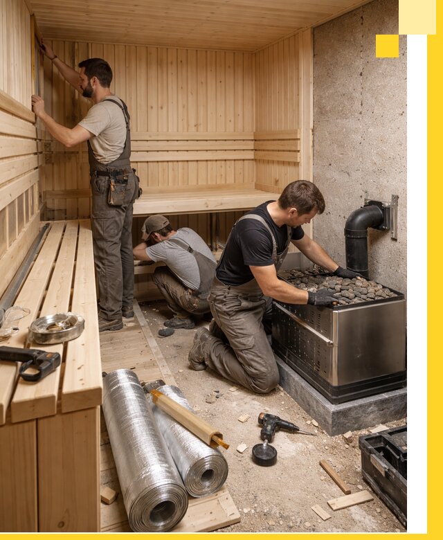 Индивидуальные сауны на заказ в Анжере-Судженске под ключ, проект и монтаж