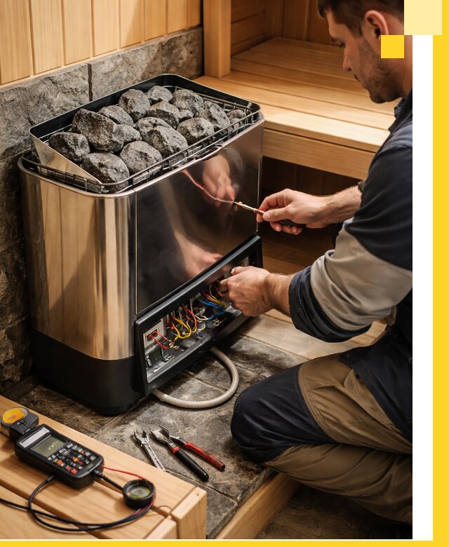 Продажа и установка электрокаменок для саун в Анжере-Судженске