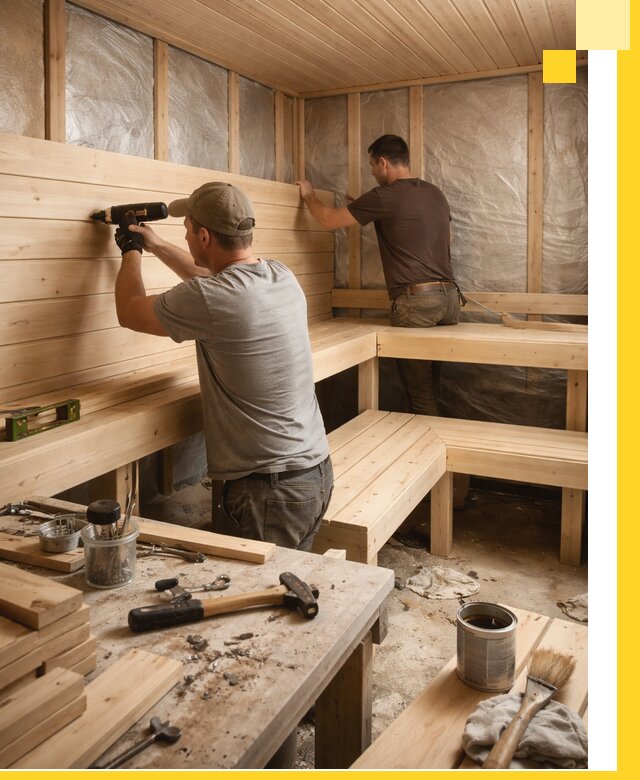 Профессиональная отделка бань и саун под ключ в Анжере-Судженске