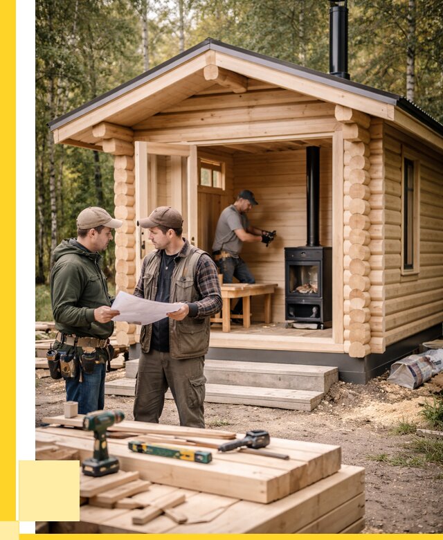 Монтаж бань под ключ в Анжере-Судженске — от 205140 р. | ЭриданНжр