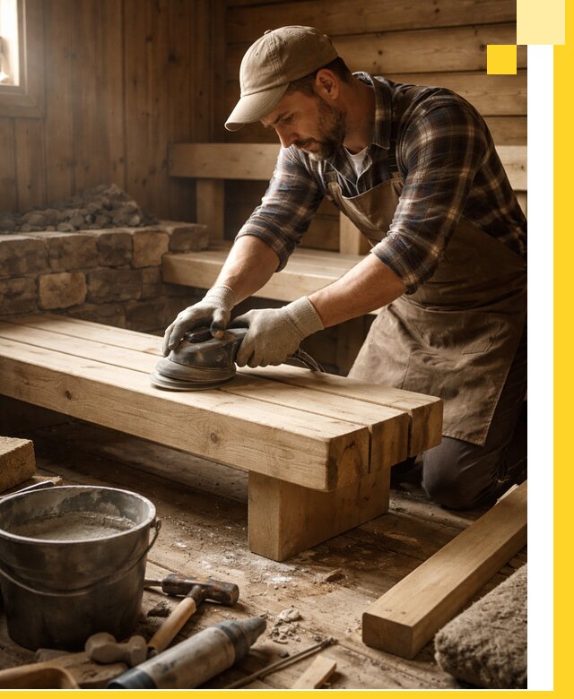 Ремонт бань под ключ в Анжере-Судженске с гарантией качества и сроков