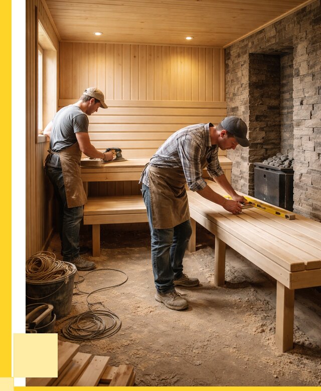 Отделка бани в Анжере-Судженске: внутренняя отделка от 3077 р. | ЭриданНжр