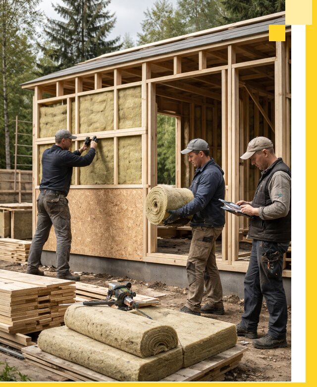 Проектирование и строительство каркасных бань в Анжере-Судженске под ключ