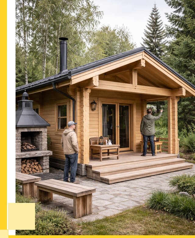 Деревянные бани под ключ в Анжере-Судженске от 461565 р. | ЭриданНжр