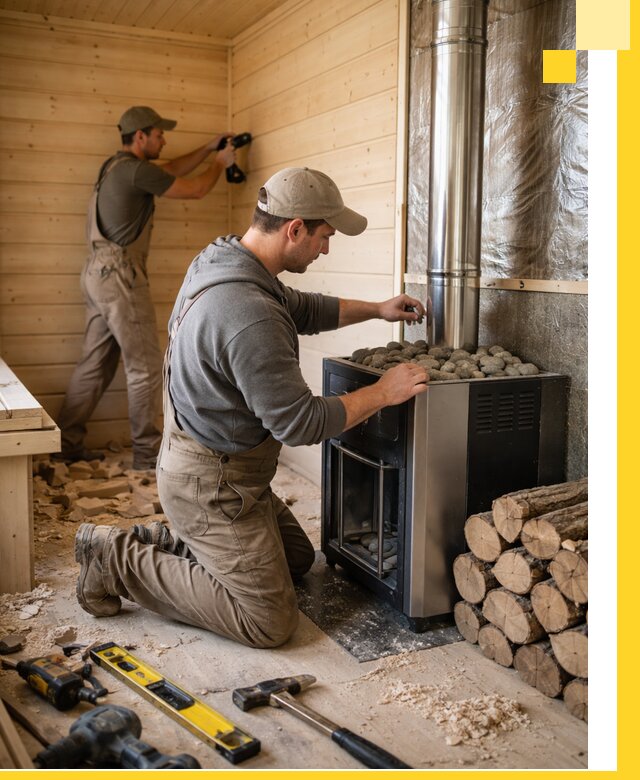 Строительство деревянных бань под ключ в Анжере-Судженске проекты и монтаж