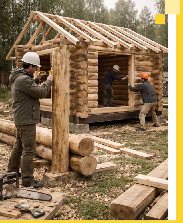 Строительство бань для дачи под ключ в Анжере-Судженске с доставкой и монтажом