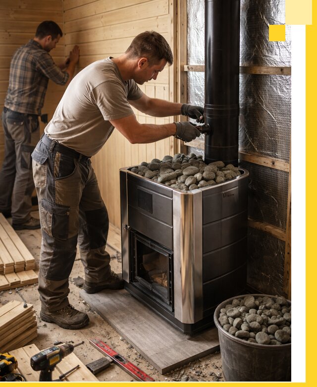 Проектирование и строительство парилок для бани в Анжере-Судженске под ключ