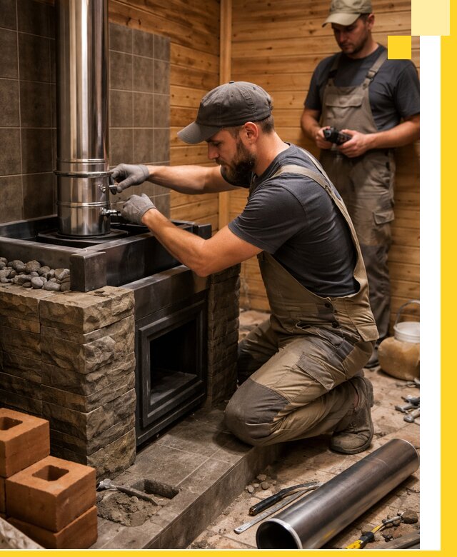 Изготовление и установка банных печей под ключ в Анжере-Судженске