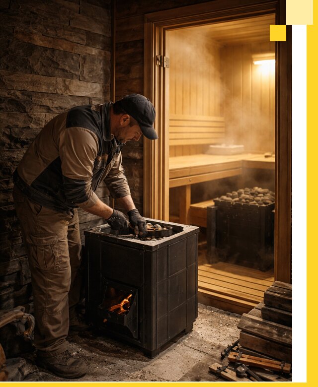 Строительство бани с сауной под ключ в Анжере-Судженске от проекта до сдачи