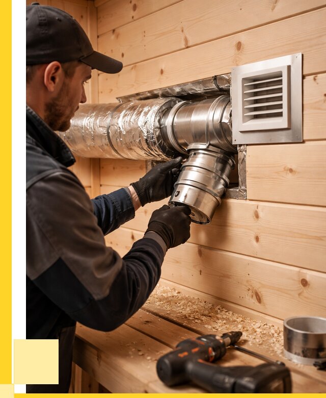 Монтаж вентиляции бани в Анжере-Судженске от 12308 р. | ЭриданНжр