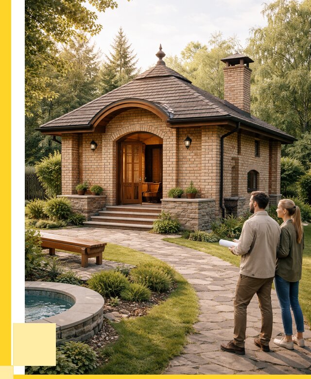 Проект кирпичной бани в Анжере-Судженске от 30771 р. | ЭриданНжр