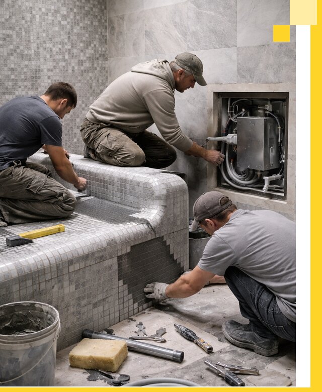 Проекты хамамов под ключ в Анжере-Судженске и дизайн и строительство