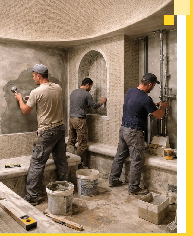 Профессиональный монтаж хамамов под ключ в Анжере-Судженске с гарантией