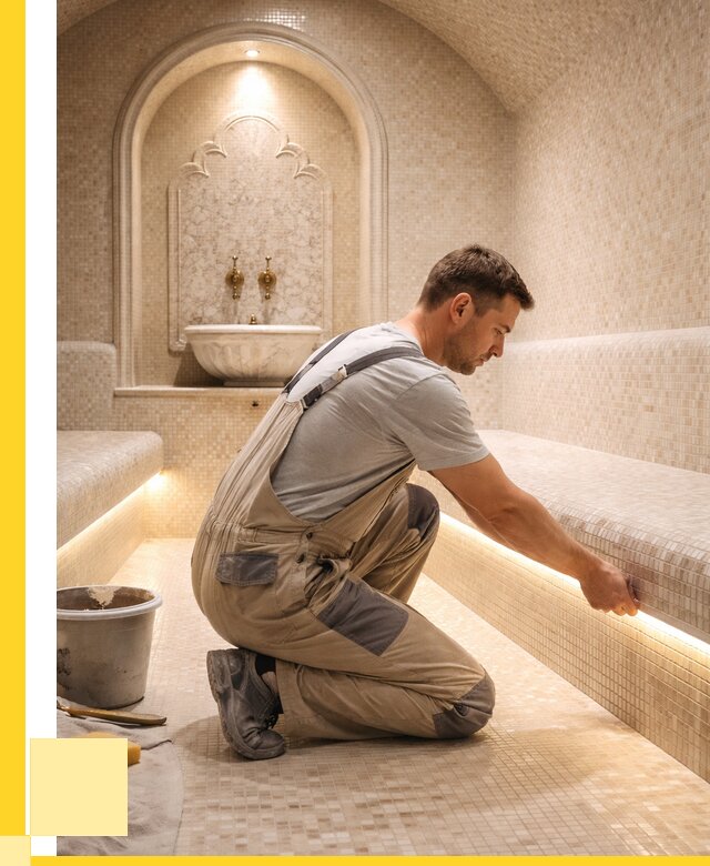 Отделка хамамов под ключ в Анжере-Судженске от 5641 р. | ЭриданНжр