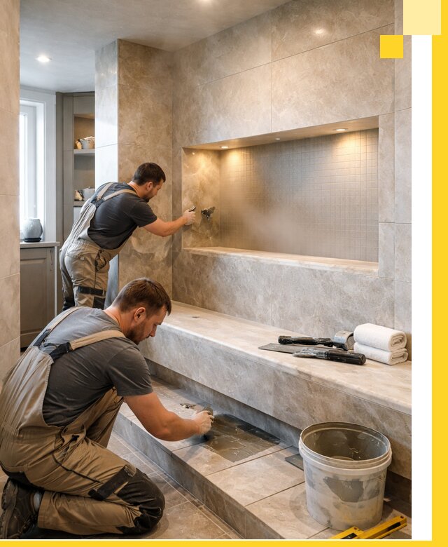 Профессиональное строительство хамама в квартире в Анжере-Судженске