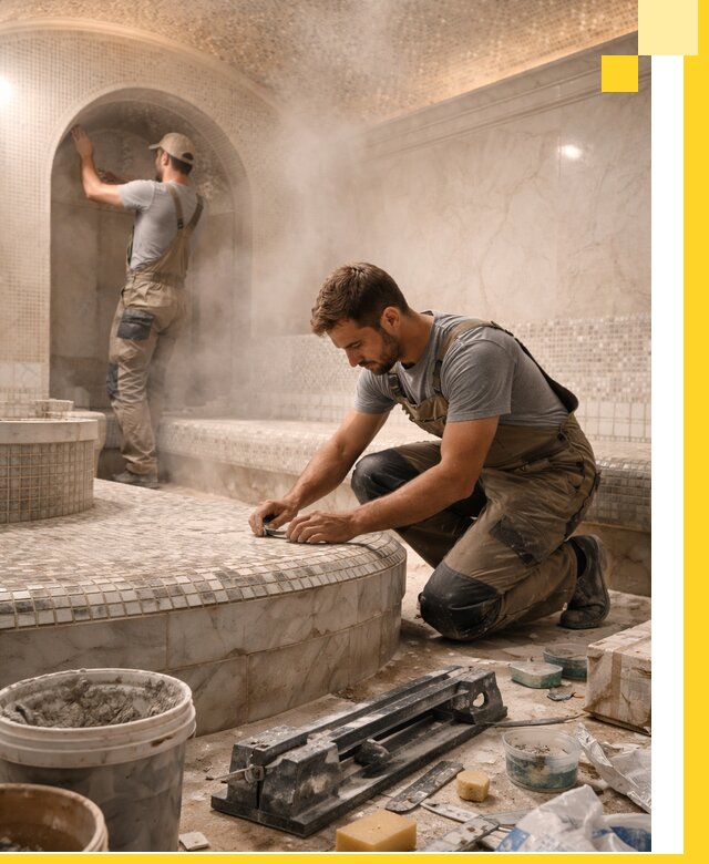 Профессиональный дизайн хамама и SPA под ключ в Анжере-Судженске