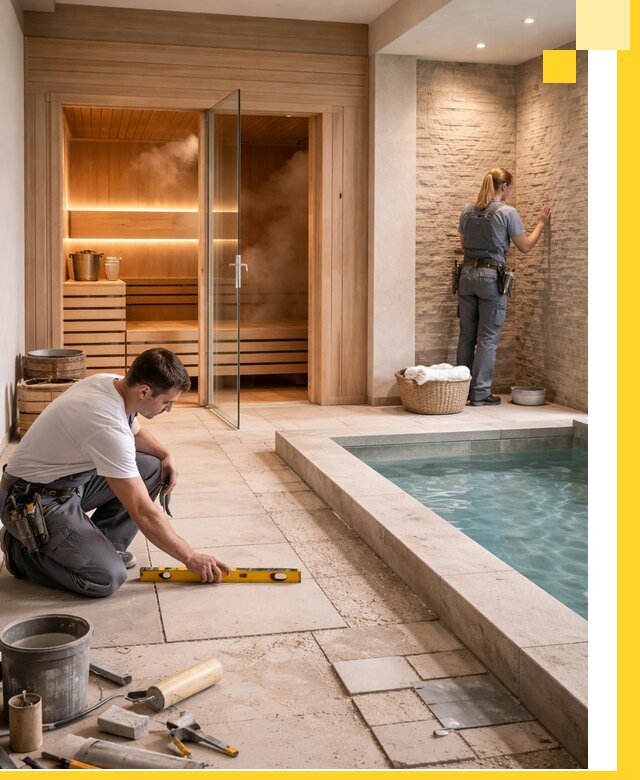 Комплексный дизайн и отделка интерьеров SPA под ключ в Анжере-Судженске